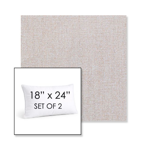 Picture of Kismet Flax | Set of 2 | 18" X 24" Sunbrella Outdoor Throw Pillows with Premium Inserts