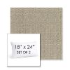 Picture of Linen Stone | Set of 2 | 18" X 24" Sunbrella Outdoor Throw Pillows with Premium Inserts