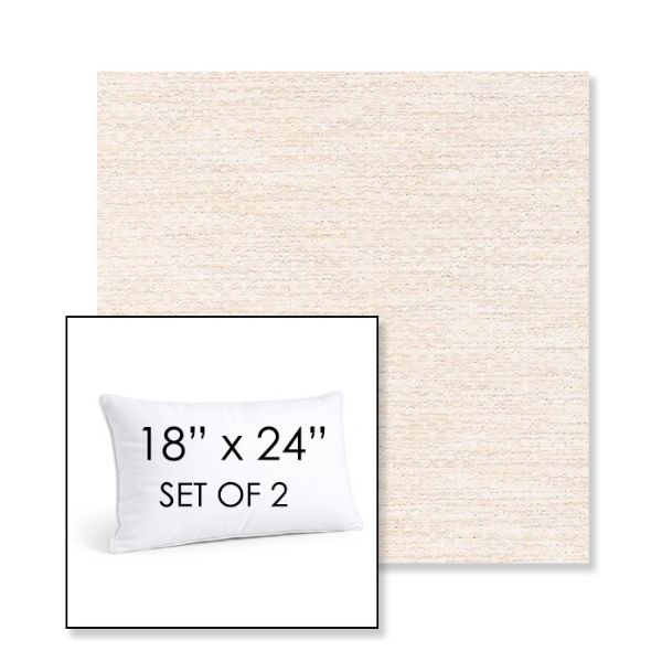 Picture of Litchfield Eggshell | Set of 2 | 18" X 24" Sunbrella Outdoor Throw Pillows with Premium Inserts