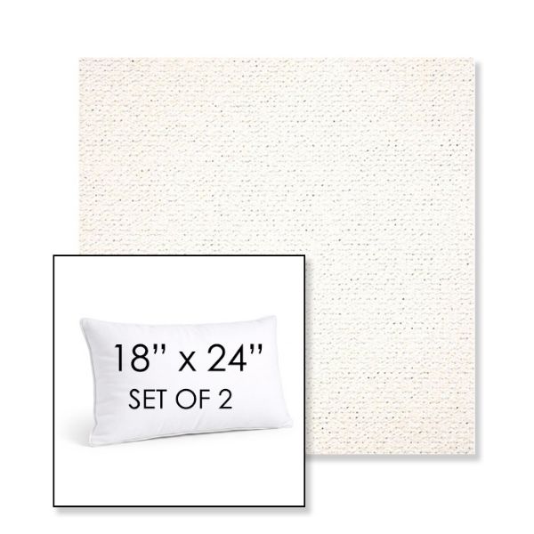 Picture of Litchfield Snow | Set of 2 | 18" X 24" Sunbrella Outdoor Throw Pillows with Premium Inserts