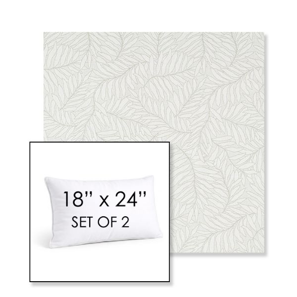 Picture of Lively Sage | Set of 2 | 18" X 24" Sunbrella Outdoor Throw Pillows with Premium Inserts