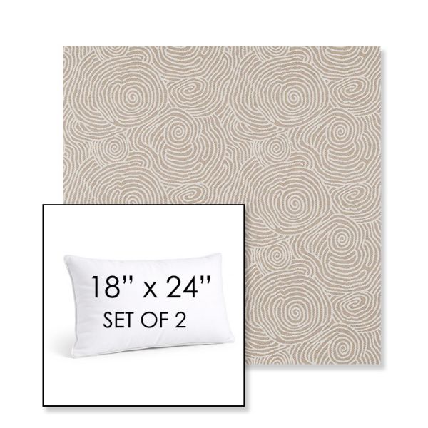 Picture of Lotus Canyon | Set of 2 | 18" X 24" Sunbrella Outdoor Throw Pillows with Premium Inserts