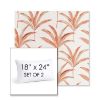 Picture of Martinique Mango | Set of 2 | 18" X 24" Sunbrella Outdoor Throw Pillows with Premium Inserts