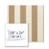 Picture of Maxim Heather Beige | Set of 2 | 18" X 24" Sunbrella Outdoor Throw Pillows with Premium Inserts