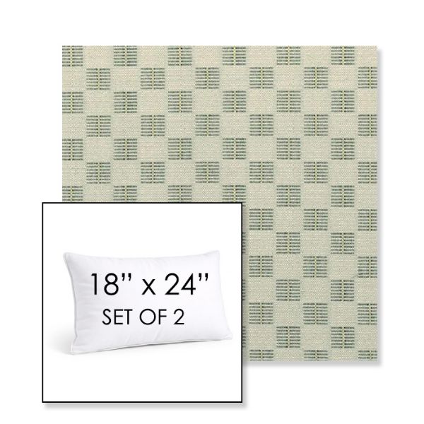 Picture of Mend Juniper | Set of 2 | 18" X 24" Sunbrella Outdoor Throw Pillows with Premium Inserts
