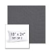 Picture of Natte Charcoal Chine | Set of 2 | 18" X 24" Sunbrella Outdoor Throw Pillows with Premium Inserts