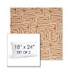 Picture of Nema Peachwood | Set of 2 | 18" X 24" Sunbrella Outdoor Throw Pillows with Premium Inserts