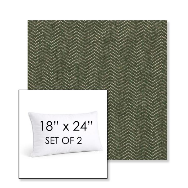 Picture of Odette Fern | Set of 2 | 18" X 24" Sunbrella Outdoor Throw Pillows with Premium Inserts