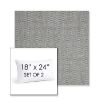 Picture of Pique Ash | Set of 2 | 18" X 24" Sunbrella Outdoor Throw Pillows with Premium Inserts