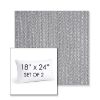 Picture of Posh Graphite | Set of 2 | 18" X 24" Sunbrella Outdoor Throw Pillows with Premium Inserts