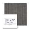 Picture of Proven Charcoal | Set of 2 | 18" X 24" Sunbrella Outdoor Throw Pillows with Premium Inserts