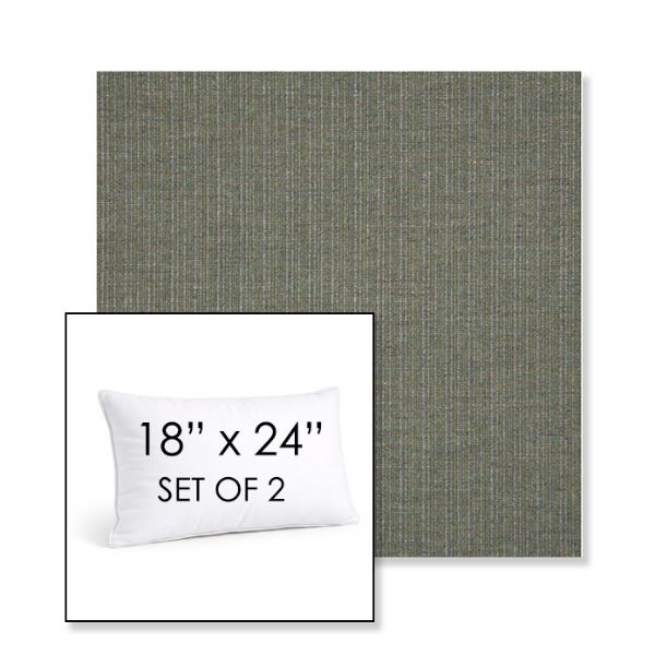 Picture of Proven Olive | Set of 2 | 18" X 24" Sunbrella Outdoor Throw Pillows with Premium Inserts