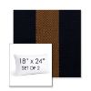 Picture of Rothko Bourbon Blue | Set of 2 | 18" X 24" Sunbrella Outdoor Throw Pillows with Premium Inserts