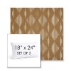 Picture of Spinner Diamond Teak | Set of 2 | 18" X 24" Sunbrella Outdoor Throw Pillows with Premium Inserts