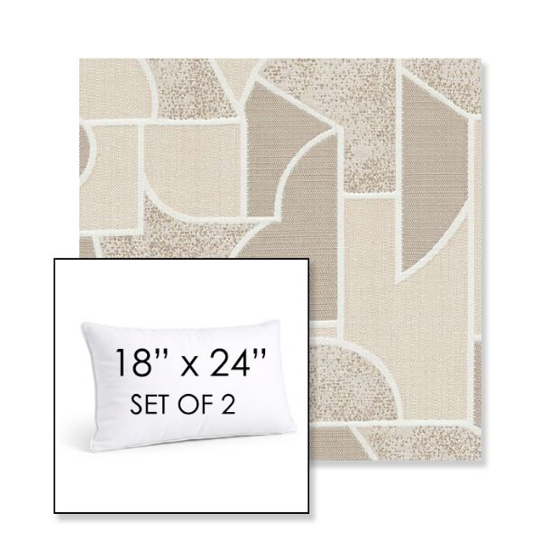 Picture of Territory Alum | Set of 2 | 18" X 24" Sunbrella Outdoor Throw Pillows with Premium Inserts