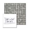 Picture of Toggle Greystone | Set of 2 | 18" X 24" Sunbrella Outdoor Throw Pillows with Premium Inserts