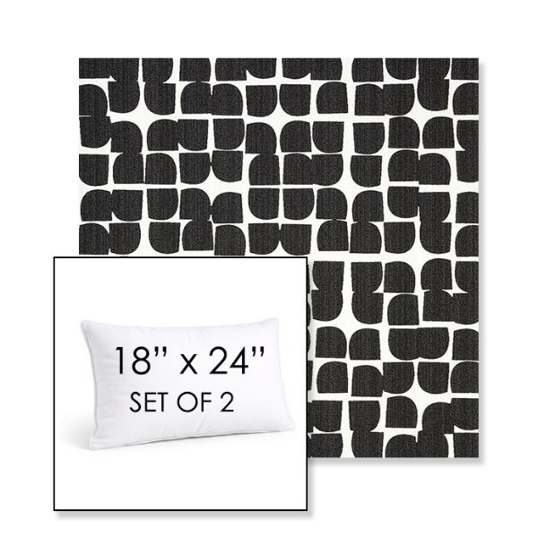 Picture of Toggle Inkblot | Set of 2 | 18" X 24" Sunbrella Outdoor Throw Pillows with Premium Inserts
