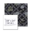 Picture of Trellis Morning Glory | Set of 2 | 18" X 24" Sunbrella Outdoor Throw Pillows with Premium Inserts