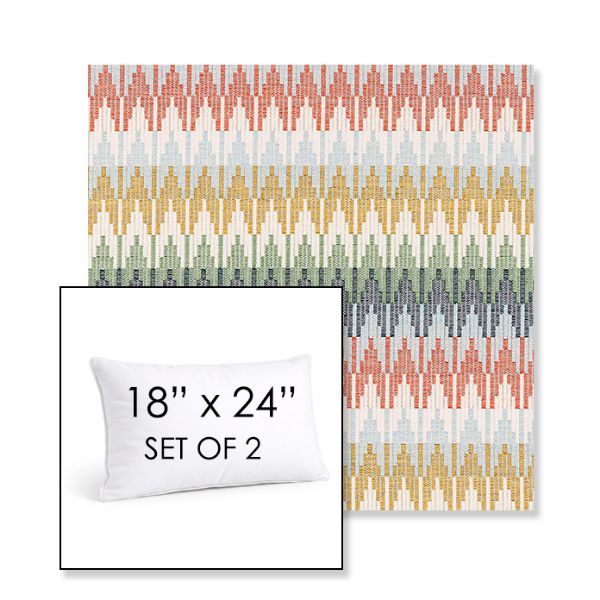Picture of Valley Sedona | Set of 2 | 18" X 24" Sunbrella Outdoor Throw Pillows with Premium Inserts