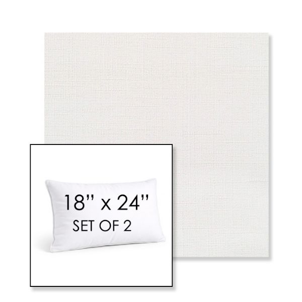 Picture of Willa Snow | Set of 2 | 18" X 24" Sunbrella Outdoor Throw Pillows with Premium Inserts