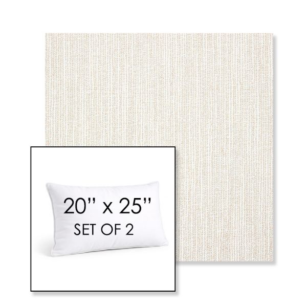 Picture of Adena Canvas | Set of 2 | 20" X 25" Sunbrella Outdoor Throw Pillows with Premium Inserts