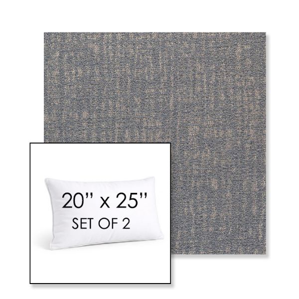 Picture of Abstraction Denim | Set of 2 | 20" X 25" Sunbrella Outdoor Throw Pillows with Premium Inserts