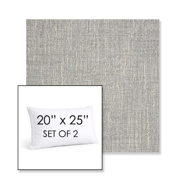 Picture of Adena Pebble | Set of 2 | 20" X 25" Sunbrella Outdoor Throw Pillows with Premium Inserts