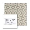 Picture of Assemble Mist | Set of 2 | 20" X 25" Sunbrella Outdoor Throw Pillows with Premium Inserts