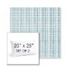 Picture of Benson Lagoon | Set of 2 | 20" X 25" Sunbrella Outdoor Throw Pillows with Premium Inserts