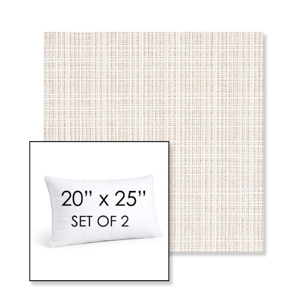 Picture of Benson Sand | Set of 2 | 20" X 25" Sunbrella Outdoor Throw Pillows with Premium Inserts
