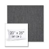 Picture of Cast Charcoal | Set of 2 | 20" X 25" Sunbrella Outdoor Throw Pillows with Premium Inserts