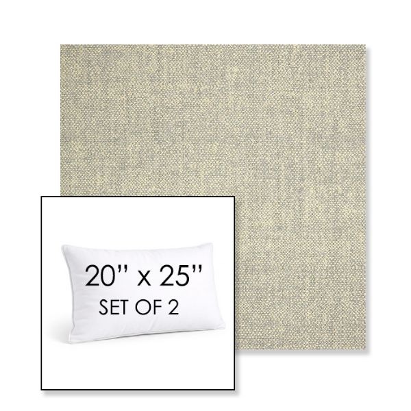 Picture of Chartres Pebble | Set of 2 | 20" X 25" Sunbrella Outdoor Throw Pillows with Premium Inserts