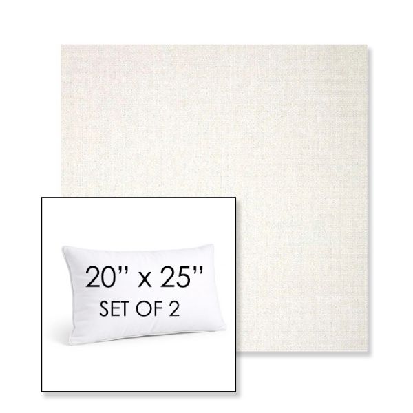 Picture of Crush Snow | Set of 2 | 20" X 25" Sunbrella Outdoor Throw Pillows with Premium Inserts