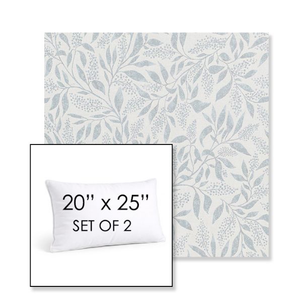 Picture of Exquisite Mist | Set of 2 | 20" X 25" Sunbrella Outdoor Throw Pillows with Premium Inserts