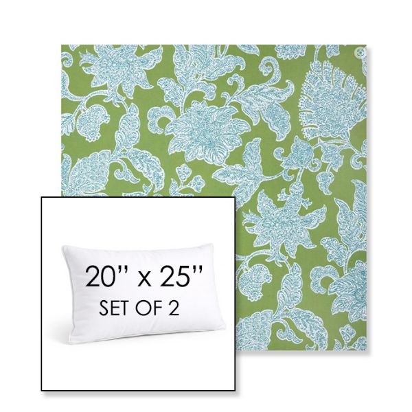 Picture of Floral Song Spring | Set of 2 | 20" X 25" Sunbrella Outdoor Throw Pillows with Premium Inserts