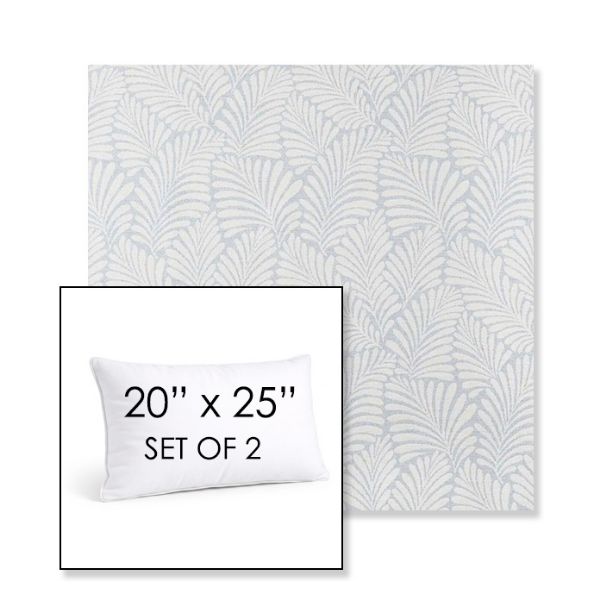 Picture of Frond Sky | Set of 2 | 20" X 25" Sunbrella Outdoor Throw Pillows with Premium Inserts