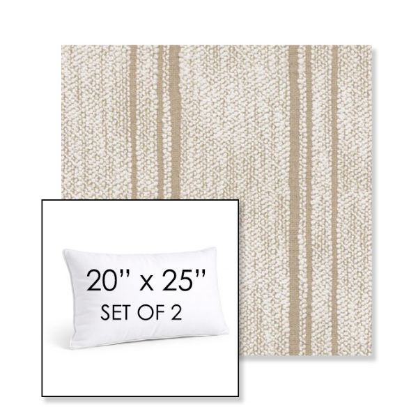 Picture of Harvest Kaolin | Set of 2 | 20" X 25" Sunbrella Outdoor Throw Pillows with Premium Inserts