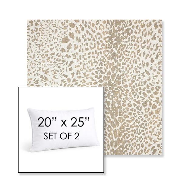 Picture of Instinct Dune | Set of 2 | 20" X 25" Sunbrella Outdoor Throw Pillows with Premium Inserts