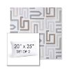 Picture of Labyrinth Cloud | Set of 2 | 20" X 25" Sunbrella Outdoor Throw Pillows with Premium Inserts