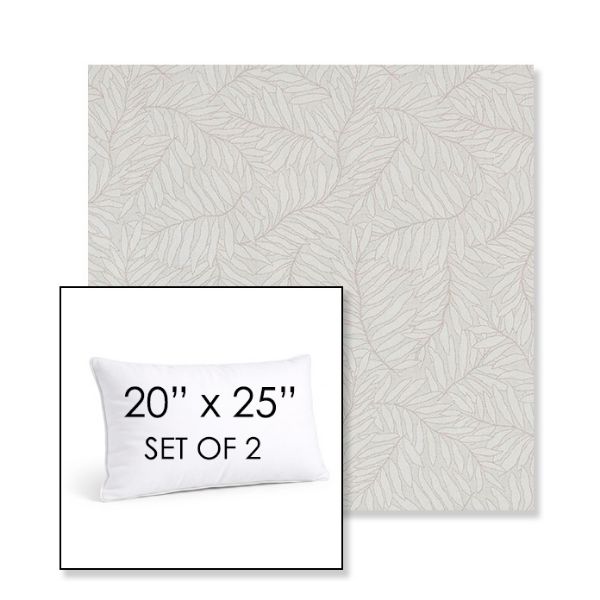 Picture of Lively Parchment | Set of 2 | 20" X 25" Sunbrella Outdoor Throw Pillows with Premium Inserts