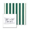 Picture of Mason Forest Green | Set of 2 | 20" X 25" Sunbrella Outdoor Throw Pillows with Premium Inserts