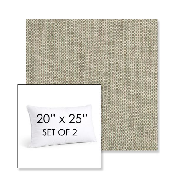 Picture of Nova Moss | Set of 2 | 20" X 25" Sunbrella Outdoor Throw Pillows with Premium Inserts