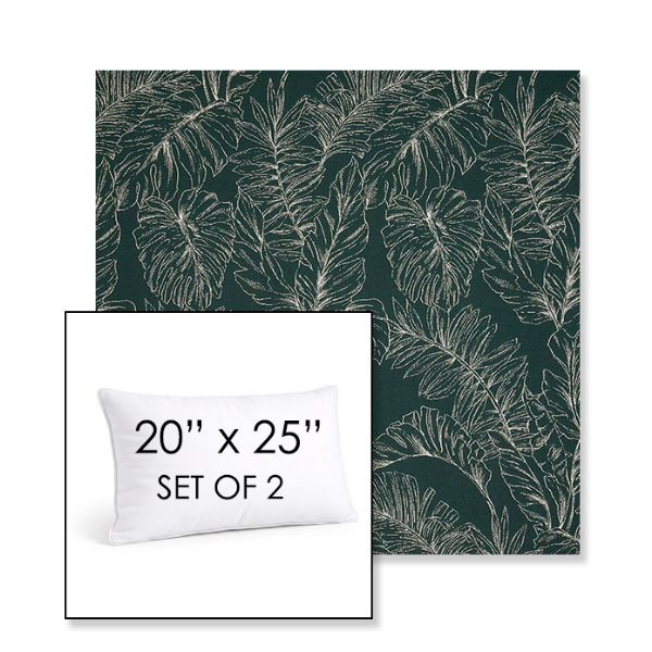 Picture of Palma Canopy | Set of 2 | 20" X 25" Sunbrella Outdoor Throw Pillows with Premium Inserts