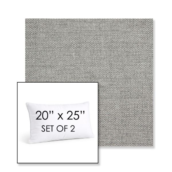 Picture of Piazza Stone | Set of 2 | 20" X 25" Sunbrella Outdoor Throw Pillows with Premium Inserts