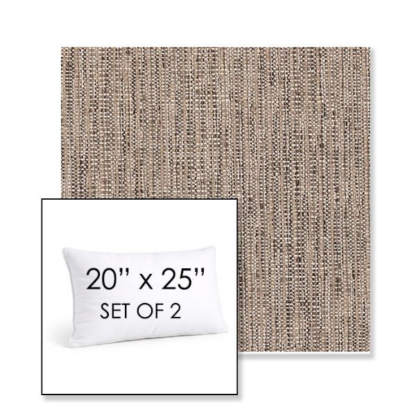 Picture of Poros Rattan | Set of 2 | 20" X 25" Sunbrella Outdoor Throw Pillows with Premium Inserts