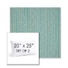 Picture of Posh Aqua | Set of 2 | 20" X 25" Sunbrella Outdoor Throw Pillows with Premium Inserts