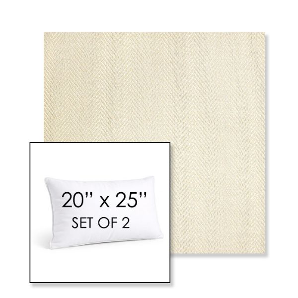 Picture of Posh Salt | Set of 2 | 20" X 25" Sunbrella Outdoor Throw Pillows with Premium Inserts
