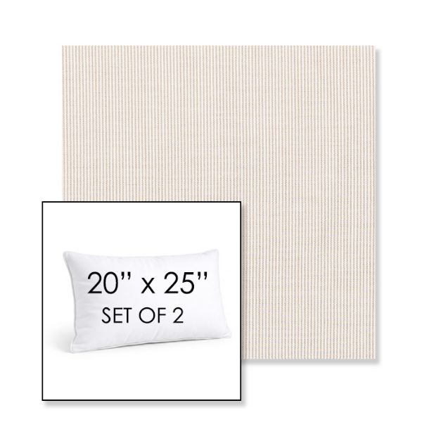 Picture of Replay Caramel | Set of 2 | 20" X 25" Sunbrella Outdoor Throw Pillows with Premium Inserts