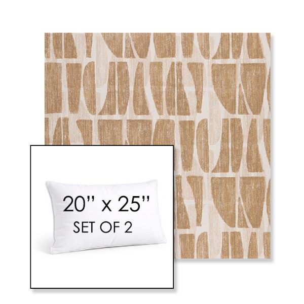 Picture of Scheme Harvest | Set of 2 | 20" X 25" Sunbrella Outdoor Throw Pillows with Premium Inserts