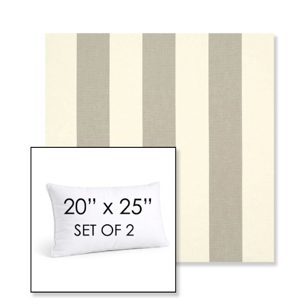 Picture of Solana Seagull | Set of 2 | 20" X 25" Sunbrella Outdoor Throw Pillows with Premium Inserts